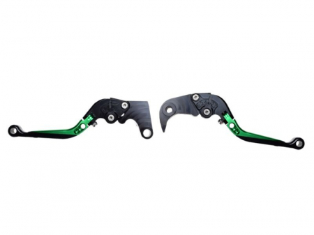 Suspensie Cadru - Set 2 manete frana si ambreiaj reglabile Suzuki GSXR600 06-10/750 06-10/1000 05-06, culoare verde