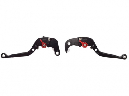 Suspensie Cadru - Set 2 manete frana si ambreiaj reglabile, Suzuki GSXR600 11-16/GSXR750 11-16/GSXR1000 09-16, culoare negru