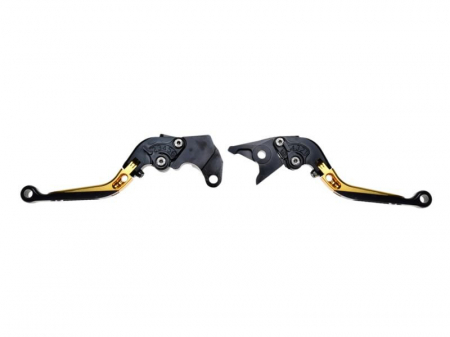 Suspensie Cadru - Set 2 manete frana si ambreiaj reglabile Suzuki GSXR600 97-03/750 96-03/DL650 11-12/GSR600 06-11, culoare galben