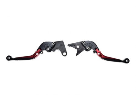 Suspensie Cadru - Set 2 manete frana si ambreiaj reglabile Yamaha R1 02-03/ R6 99-04/ FZ1 01-05, culoare rosu