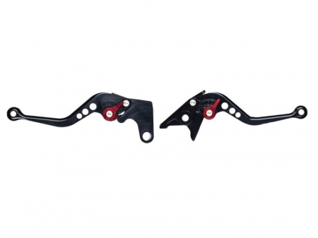 Suspensie Cadru - Set 2 manete frana si ambreiaj reglabile Yamaha R1/R6/FZ1, culoare negru