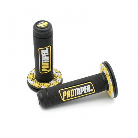 Suspensie Cadru - Set 2 mansoane cross/enduro, ProTaper, culoare negru/galben