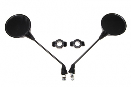 Suspensie Cadru - Set 2 oglinzi 140, filet M8 cu prindere, culoare negru