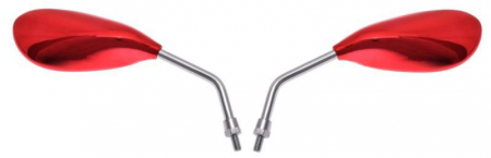 Suspensie Cadru - Set 2 oglinzi moto M10 MP103-1, culoare rosu