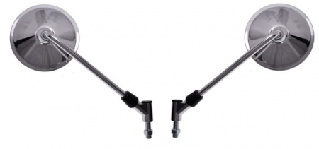 Oglinzi - Set 2 oglinzi MS008 omologate, culoare crom, Suzuki, filet M10 x 1.25