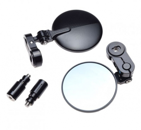 Oglinzi - Set 2 oglinzi Piaggio, Vespa, montaj capat ghidon, culoare negru