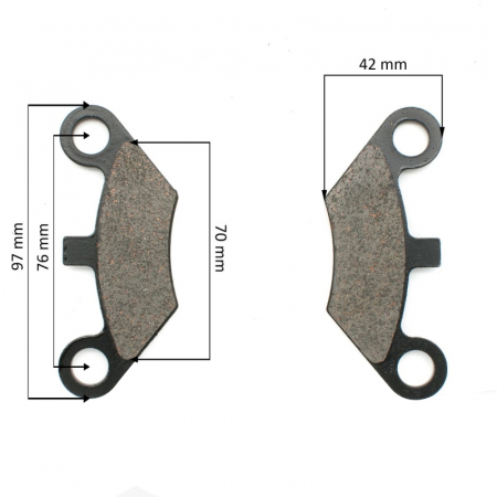 Placute frana - Set 2 placute frana fata atv 200cc, china 97x42cm