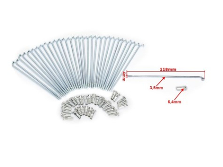 Roti & Accesorii - Set 32 spite cross 125 12''