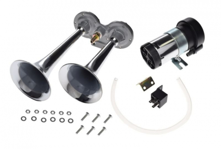 Claxon - Set claxoane si compresor, tuburi metal