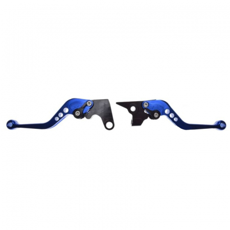 Suspensie Cadru - Set leviere frana si ambreiaj, ajustabile, pentru Yamaha FZ,MT,XJ,XSR, culoare albastru