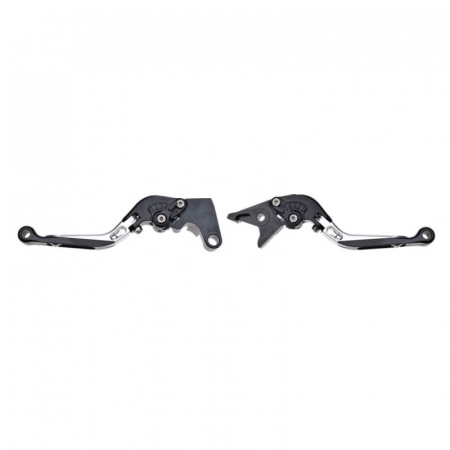 Suspensie Cadru - Set leviere, frana si ambreiaj, culoare argintu, foldabile, Yamaha R1,R6,FZ-1,FZ-6