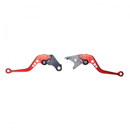 Suspensie Cadru - Set leviere frana si ambreiaj, foldabile, Honda Hornet, CBR, VTX, NC, culoare rosu
