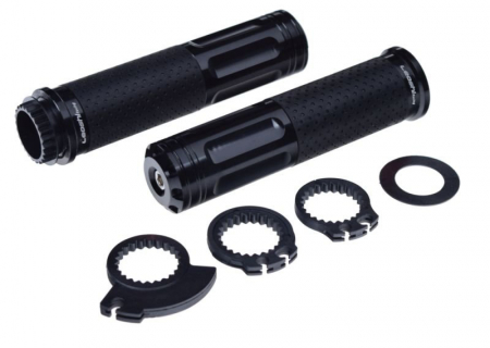 Mansoane - Set mansoane moto 642, culoare negru cu capat