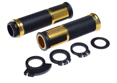 Suspensie Cadru - Set mansoane moto 654, model universal, culoare negru/auriu