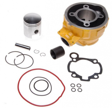 Set motor / chiuloase - Set motor Minarelli AM6-70cc, diametru 47 cilindru cu piston, segmenti, garnituri