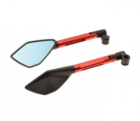 Suspensie Cadru - Set oglinzi pentru BENELLI RKS125 TNT, culoare negru/rosu