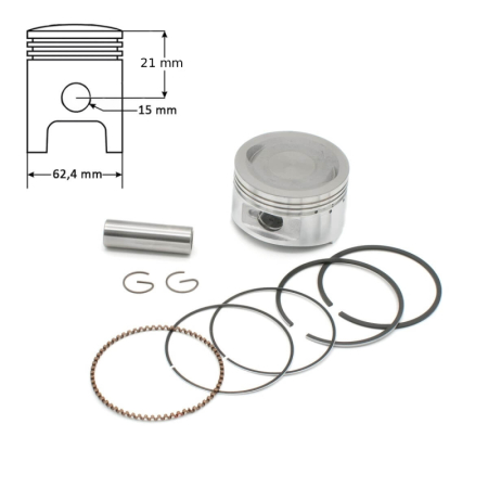 MOTOR - Set piston+segmenti Atv 200cc,62.4mm