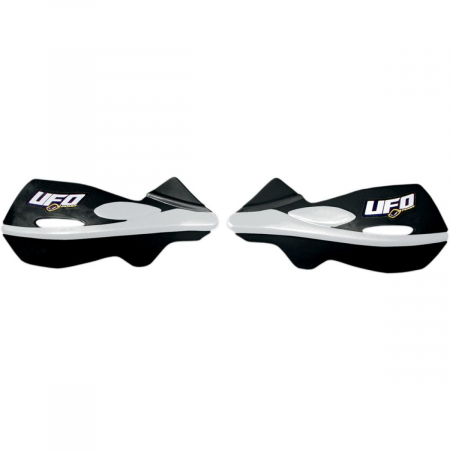 Suspensie Cadru - Set protectii maini UFO Patrol, alb/negru 22mm