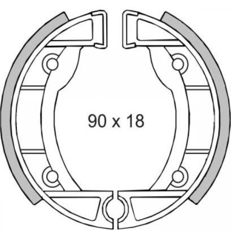 Saboti frana - Set saboti frana fata Piaggio Ciao-Si