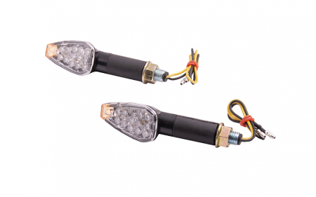 Electrica & Lumini - Set semnalizari MRT-008, LED 14 diode, culoare negru, E-mark