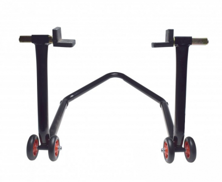 Atelier & Service - Stander spate motociclete bascula dreapta si roti de rezerva, culoare negru
