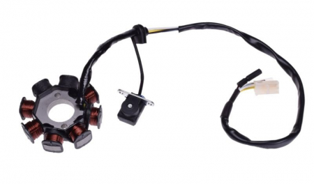 Statoare - Stator aprindere cu cititor Gy6, 4T, 8 bobine