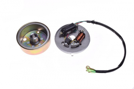 Statoare - Stator si magnetou, 2 bobine, 4 fire, Mbk 51