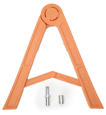 ATELIER & SERVICE - Suport cric lateral tip agrafa pentru cross-enduro, culoare portocaliu