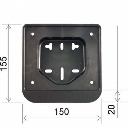 Suspensie Cadru - Suport numar scuter 50