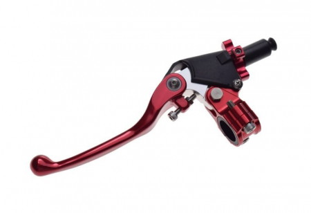 Suspensie Cadru - Suport si maneta ambreiaj motocross, culoare rosu