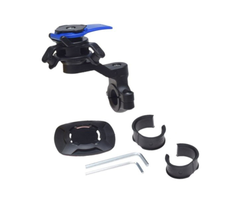 TRANSPORT & DEPOZITARE - Suport Smartphone, prindere ghidon cu clema, culoare negru/albastru