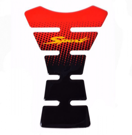 Suspensie Cadru - Tankpad (protectie rezervor), WM, culoare negru/rosu