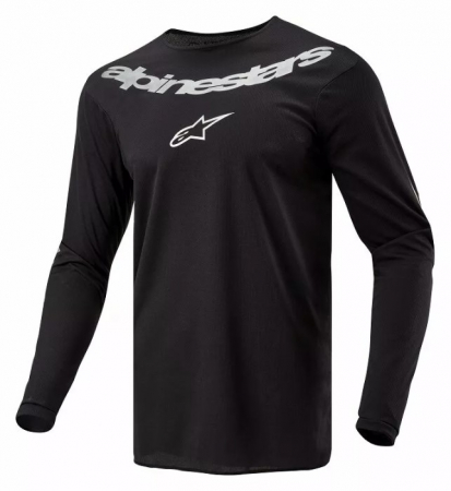 Tricouri - Tricou atv/cross Alpinestars Fluid, culoare negru/alb, marime S