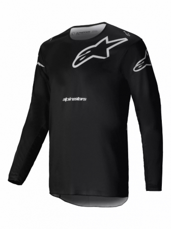 Tricouri - Tricou atv/cross Alpinestars Racer Graphite, culoare negru/alb, marime M