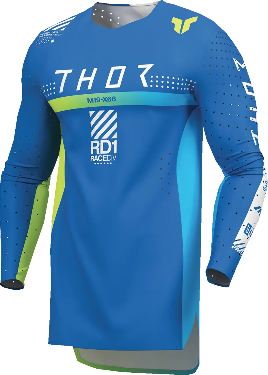 Tricouri - Tricou atv/cross copii Thor Sportmode Synth, culoare albastru/verde, marime YM