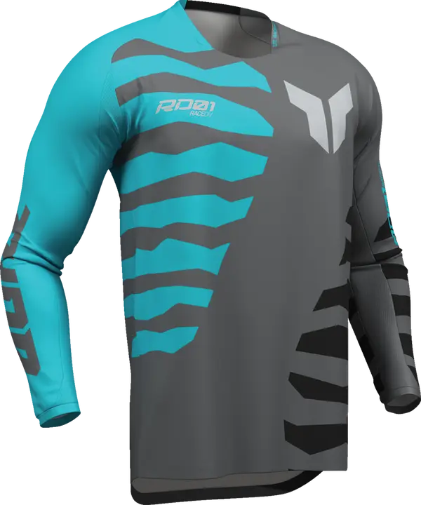 ECHIPAMENTE - Tricou ATV/Cross Thor Shredder, culoare gri/albastru, marime L