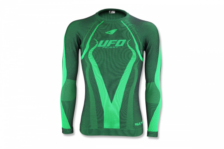 Tricou/Pantaloni termici - Tricou termic Ufo Plast Camo, cu maneca lunga, verde, L/XL