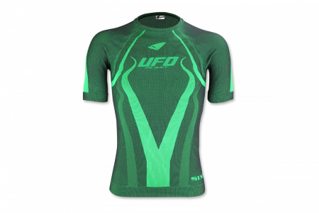 Tricou/Pantaloni termici - Tricou termic Ufo Plast Camo, cu maneca scurta, verde, S/M