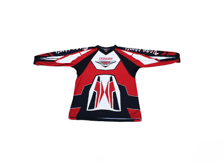 ECHIPAMENTE - Tricou motocross copii, VT07, culoare rosu/negru, marime YXL