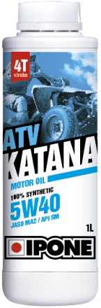 Ulei 4T - Ulei ATV 4T Ipone Katana ATV 5W40 100% Sintetic - JASO MA2 - API SM, 1L