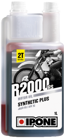 Ulei 2T - Ulei moto 2T Ipone R2000 RS Sintetic Plus - JASO FD - API TC, 1L