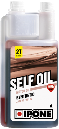 Ulei 2T - Ulei moto 2T Ipone Self Oil Sintetic Fraise - JASO FC - API TC, 1L