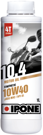 Ulei 4T - Ulei moto 4T Ipone 10.4 (10W40) Sintetic - JASO MA2 - API SL, 1L