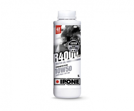 Ulei 4T - Ulei moto 4T Ipone R4000 RS 10W50 Sintetic Plus ESTER - JASO MA2 - API SM, 1L