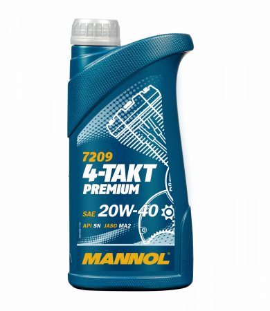 Ulei 4T - Ulei motociclete 20w40, Mannol Premium semisintetic, 1L