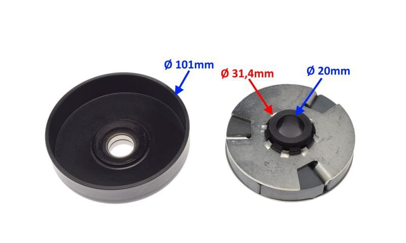 Ambreiaj complet Lifan, GoKart HONDA GX160 GX200 i LIFAN 160 200, lant 428, diametru 101 [2]