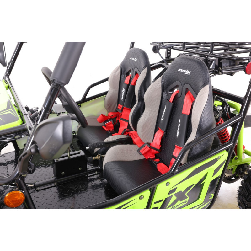 Asix Buggy 125cc, roti 7 inch, 3+1 viteze, culoare lime/negru [20]