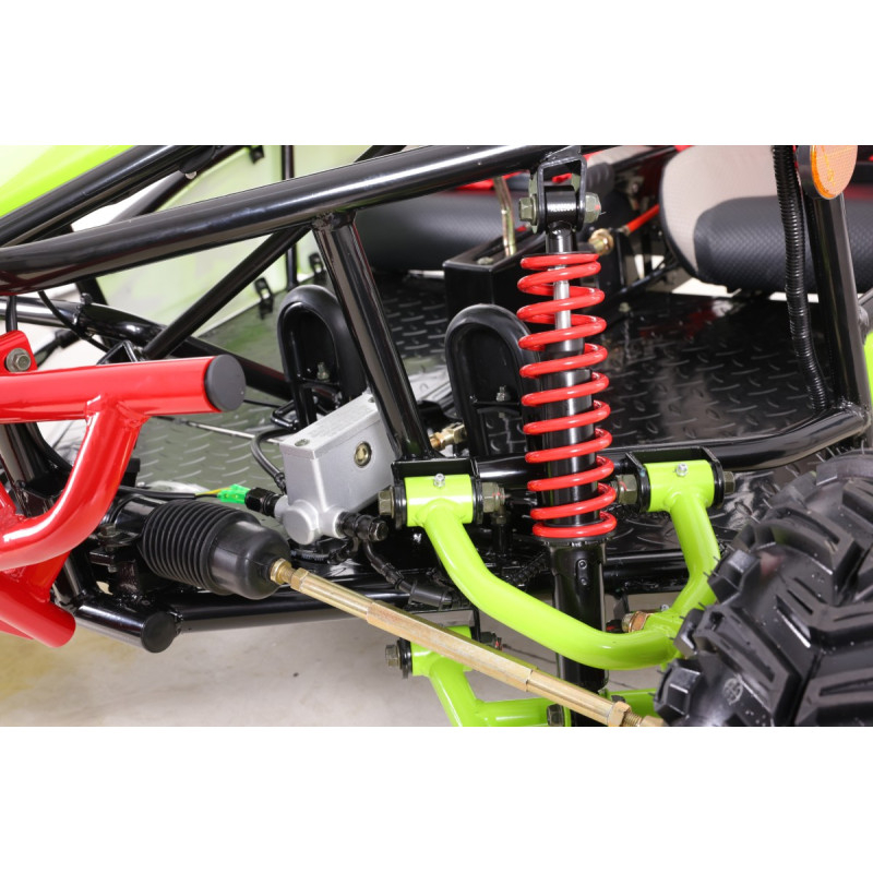 Asix Buggy 125cc, roti 7 inch, 3+1 viteze, culoare lime/negru [14]