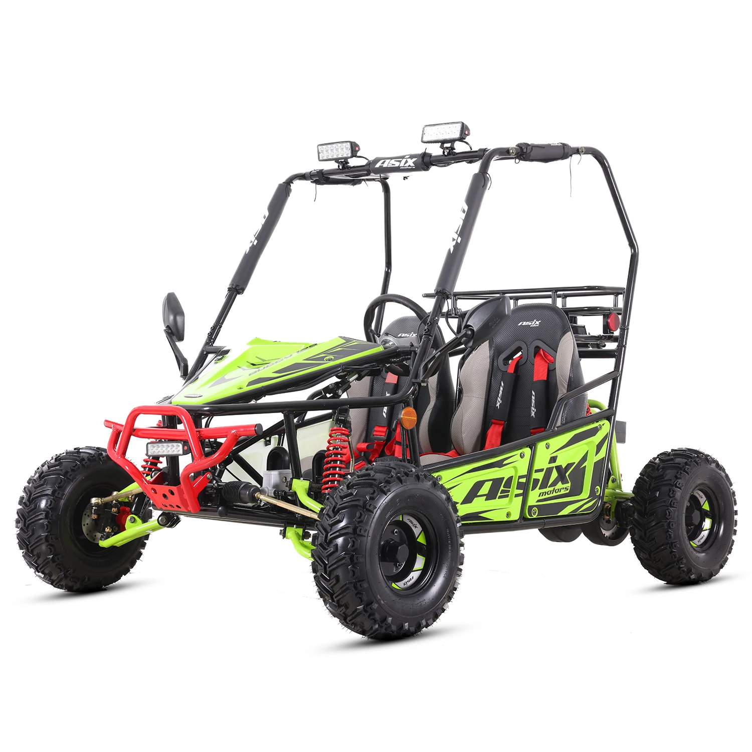 Asix Buggy 125cc, roti 7 inch, 3+1 viteze, culoare lime/negru [6]