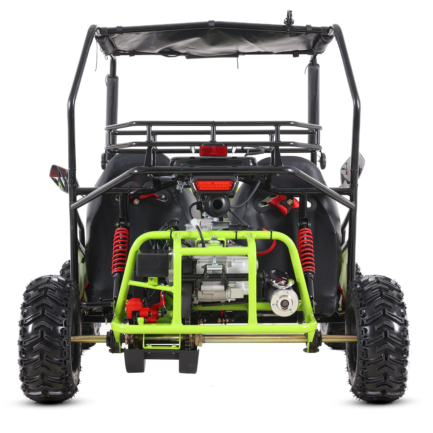Asix Buggy 125cc, roti 7 inch, 3+1 viteze, culoare lime/negru [3]